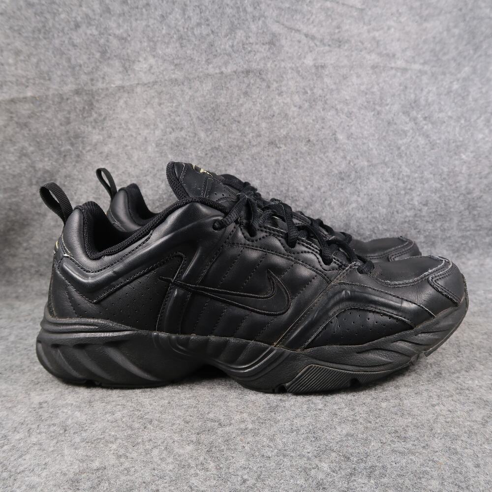 Nike Shoes Mens 9.5 Athletic Trainer Air Monarch Sneakers Black Leather Comfort